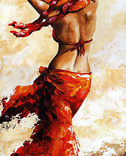 Схема вышивки «Девушка»