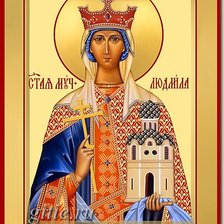 Схема вышивки «Святая мученица Людмила»