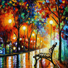 Схема вышивки «Скамейка (по Л.Афремову)»