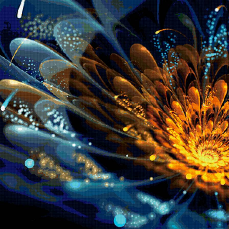 Фрактал 4 - подушка, абстракция - предпросмотр