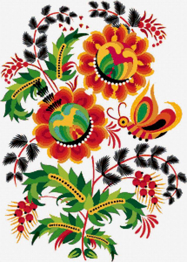 №414267 - скатерть, орнамент, салфетка, подушка, узор, цветы - предпросмотр