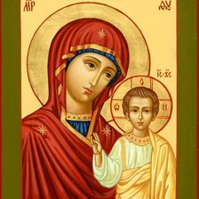 Схема вышивки «Казанская Божья матерь»