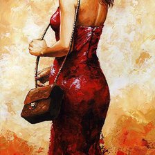 Схема вышивки «Девушка»