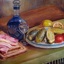 Схема вышивки «соленые огурчики»