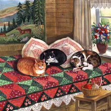 Схема вышивки «бабушкины любимцы»