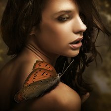 Схема вышивки «девушка»