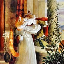 Схема вышивки «Вот она любовь то какая»