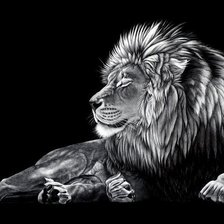 Схема вышивки «Лев 2»