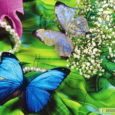 Схема вышивки «бабочки»