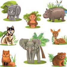 Схема вышивки «Африка»