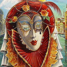 Схема вышивки «Венецианская маска»