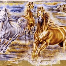 Схема вышивки «Серия "Кони"»
