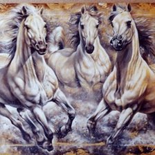 Схема вышивки «Серия "Кони"»