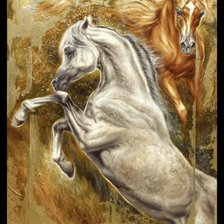 Схема вышивки «Серия "Кони"»