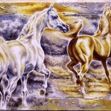 Схема вышивки «Серия "Кони"»