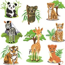 Схема вышивки «животные»