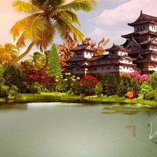 Схема вышивки «Пейзаж»