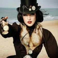 Схема вышивки «девушка»