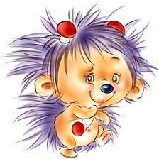 Схема вышивки «ежик»