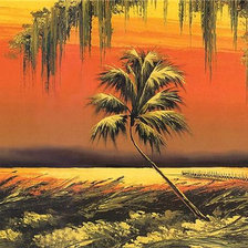 Схема вышивки «золотой закат»