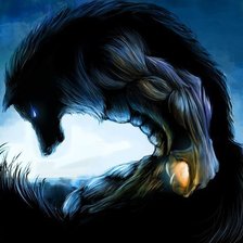 Схема вышивки «Волк»