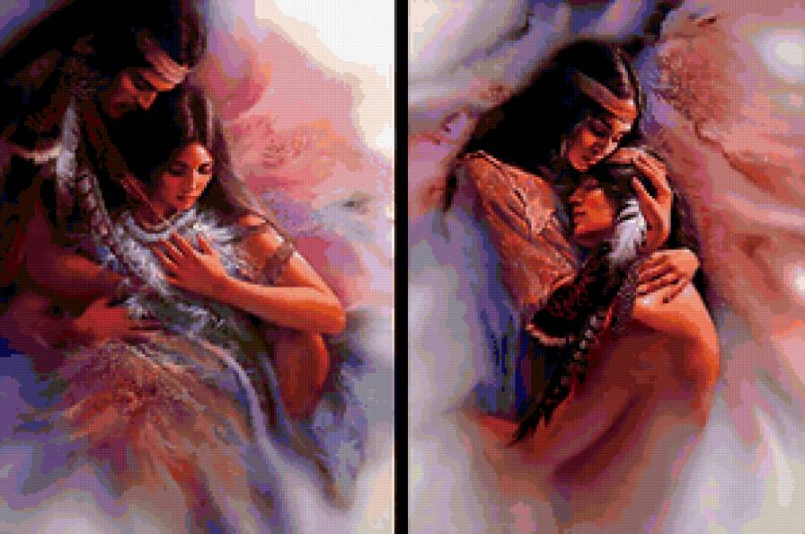 индейский мотив - люди - предпросмотр