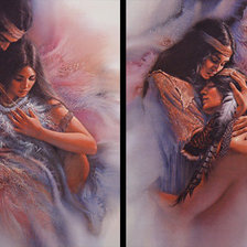 Схема вышивки «индейский мотив»