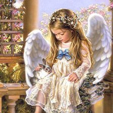 Схема вышивки «ангел»