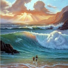 Схема вышивки «двое»