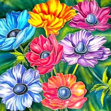 Схема вышивки «цветы»