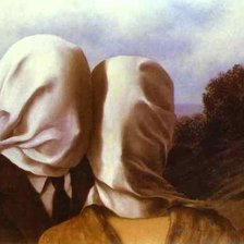 Схема вышивки «Рене Магритт "Влюблённые"»