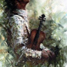 Схема вышивки «Грусть»