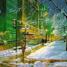 Схема вышивки «Городской пейзаж»