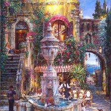 Схема вышивки «Городской пейзаж»