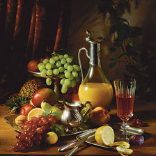 Схема вышивки «Натюрморт с фруктами»