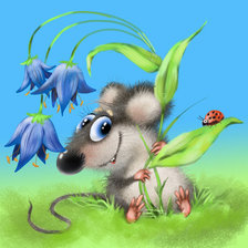 Схема вышивки «мультик»