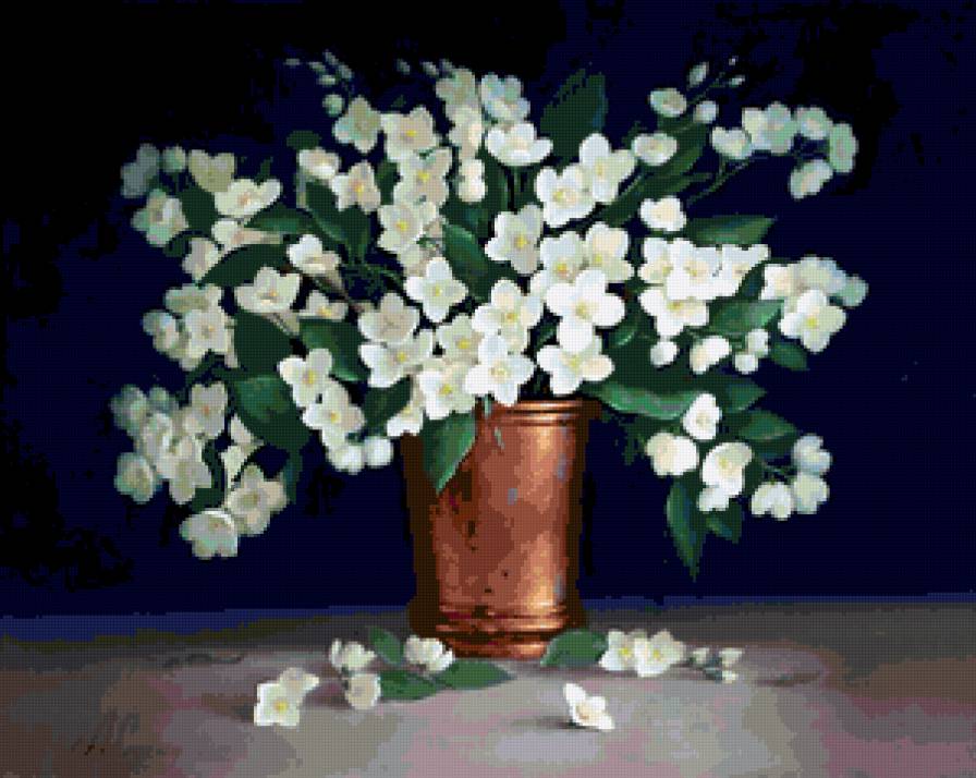 Серия "Букет" - букет, жасмин, цветы - предпросмотр