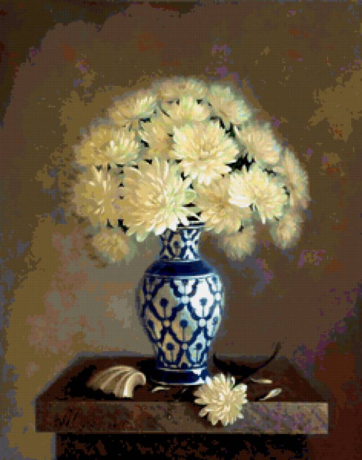 Серия "Букет" - цветы, букет, хризантемы - предпросмотр