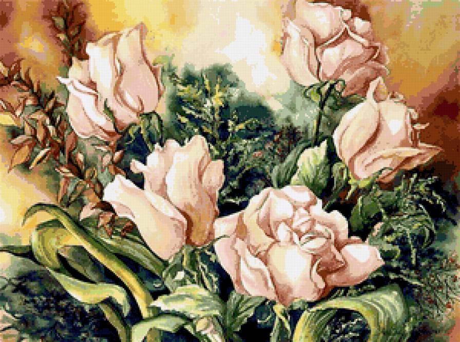 Серия "Букет" - розы, букет, цветы - предпросмотр