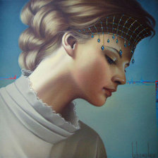 Схема вышивки «Девушка.»