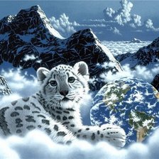 Схема вышивки «тигрёнок»