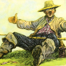 Схема вышивки «рыбак»