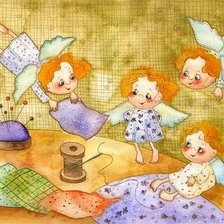 Схема вышивки «Ангелочки»