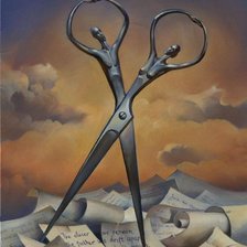 Схема вышивки «Ножницы»