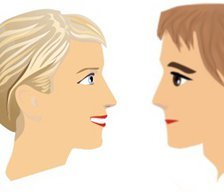 Схема вышивки «Лицом к лицу»