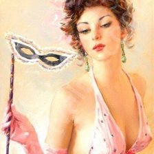 Схема вышивки «Девушка.»