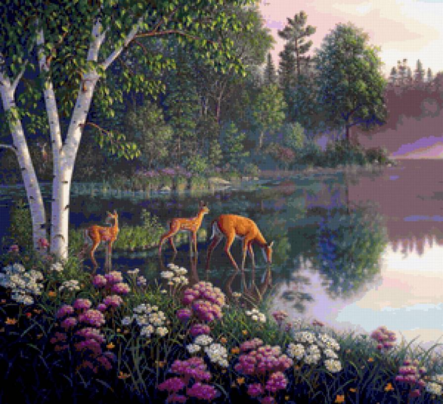 1 часть полиптиха4 - природа, триптих, полиптих, диптих, животные - предпросмотр