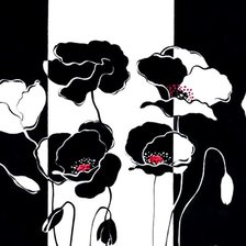 Схема вышивки «Триптих "Маки"»