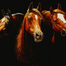 Схема вышивки «Тройка»