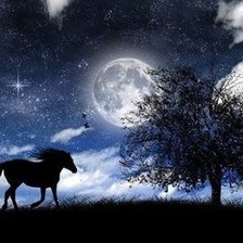 Схема вышивки «ночь»